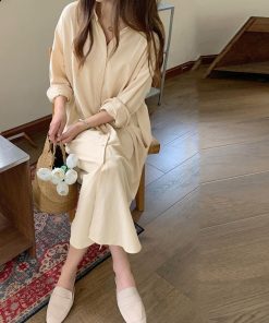 シャツ・ブラウス | シャツワンピース ロングシャツカーデ