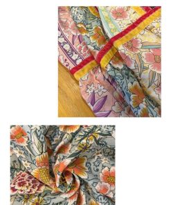 マキシ | ロングワンピース マキシワンピース エスニック リゾート ワンピ コットン カジュアル 大人 春 夏 秋 Vネック ゆったり 着痩せ Aライン 体型カバー きれいめ