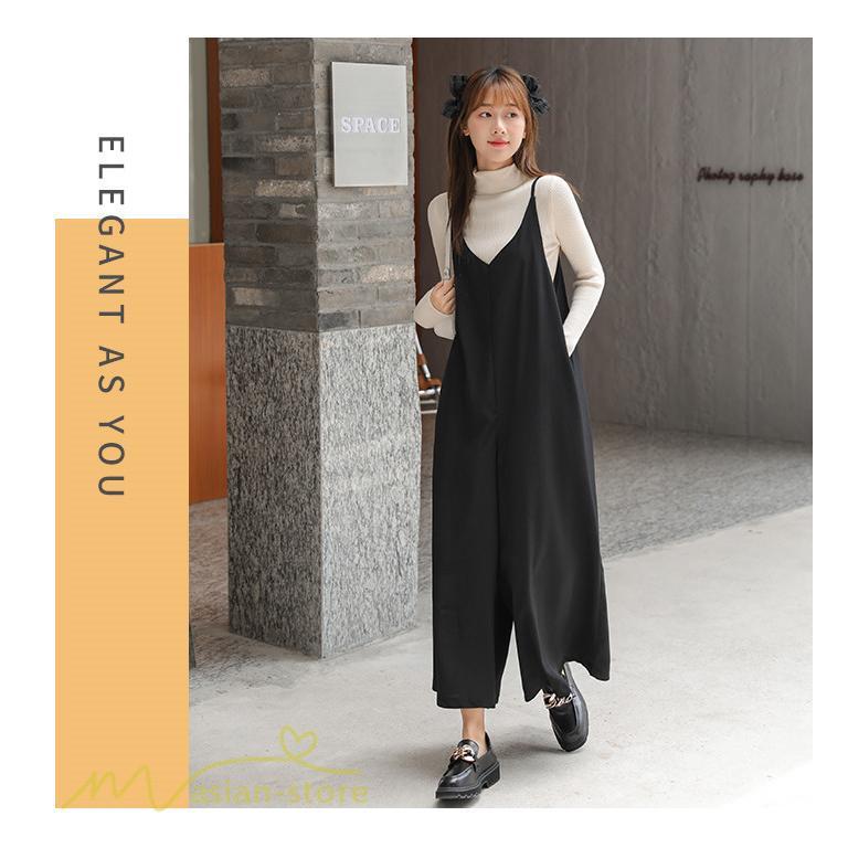 オーバーオール サロペット | サロペット レディース スカーチョ ワイドパンツ 無地 キャミ ガチョウパンツ 繋ぎ オールインワン 秋物 夏服 冬春 可愛い 20代30代40代50代 大人 学生 通学通勤