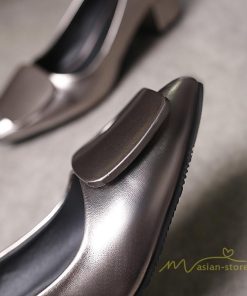 パンプス | レディースシューズ PUレザー 靴 ポインテッドトゥ 歩きやすい 疲れない 痛くない 太めヒール エレガント アウトドア オフィス 通勤 春夏秋 新作