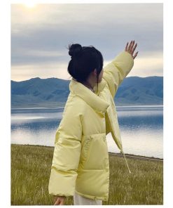 ダウンジャケット コート | ダウンコート 中綿コート レディース 無地 スタンドカラー ショート丈 ダウン コート ダウンジャケット 暖かい 中綿ジャケット カジュアル 秋冬 コーデ 可愛い