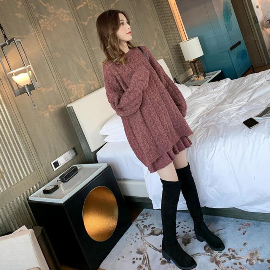 ニット・セーター | 韓国 ニット セットアップ ミニスカート