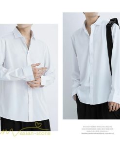 シャツ | トップス メンズ 長袖 ジャケット カジュアル無地 ゆったり メンズ オーバーライトアウター メンズ長袖シャツ