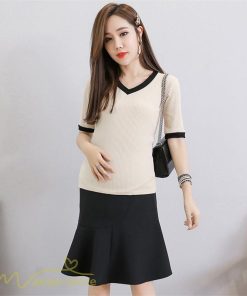 スカート | マタニティ韓国風 レディース マタニティウェア おしゃれ ゆったり 着痩せ 産前 マタニティウェア 膝丈 お出かけ 上品 サマー 夏服