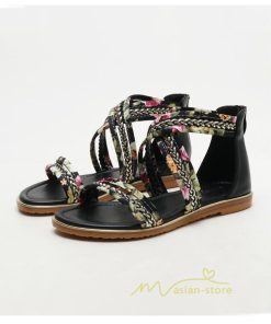 サンダル ミュール | サンダル レディース 歩きやすい ウェッジソール バックファスナー ローヒール フラットサンダル 2021年夏 ぺたんこサンダル ストラップサンダル 歩きやすい