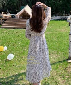 マキシ | ワンピース レディース 大人 ワンピ 花柄 夏秋 Vネック カジュアルワンピ 着やせ きれいめ ミモレ丈 カジュアル エレガント お出かけ 20代30代40代 通勤通学