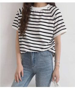 ｔシャツ・カットソー | カットソー チュニック レディース トップス 体型カバー シンプル Tシャツ きれいめ ストライプ柄 半袖 夏物 カジュアル 20代30代40代50代 ゆったり 通勤通学