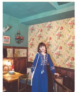 マキシ | マキシワンピース レディース ワンピース ドレス マキシ丈ワンピース 通勤 結婚式 夏服 体型カバー 刺繍 Vネック 長袖 きれいめ 秋ワンピース 人気 カジュアル