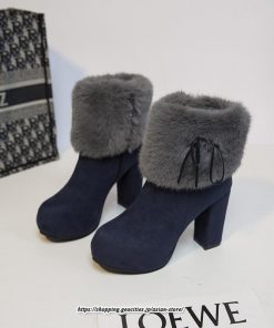 ブーツ | ショートレディース 6cmヒール ファー サイドジッパー 太めヒール 冬 保温 防寒 大きいサイズ 痛くない 冬靴 あったか オシャレ 疲れない