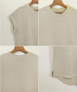 tシャツ・カットソー | Tシャツ Tシャツ レディース トップス ピグメント加工 フレンチスリーブ Tシャツ カットソー スリット 半袖 カジュアル 女性着 無地 普段 トップス シンプル