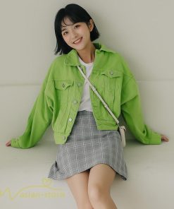 デニムコート | レディース デニムジャケット ジージャン カジュアル Gジャン ショート丈 ボタン ポケット アウター ラペル ゆったり ジャケット 無地 長袖 シンプル 学生風