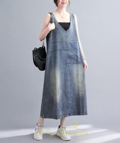 オーバーオール サロペット | デニム サロペット スカート オーバーオール ジャンパースカート レディース 可愛い オシャレ ポケット付き ロング 20代30代40代50代 オールインワン 夏秋