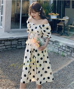 マキシ | ワンピース レディース チュニック 半袖 楽ちん 大きいサイズ 体型カバー ドット柄 カジュアル お出かけ ファッション 着痩せ 20代30代40代 エレガント 夏物