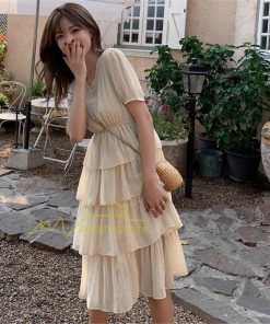 マキシ | ワンピース レディース 40代 膝丈ワンピース 春夏 半袖 シフォンワンピース 通勤OL オシャレ結婚式ドレス Vネック 20代30代 きれいめ 上品 着痩せ Aライン