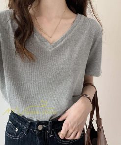 tシャツ・カットソー | Tシャツ レディース 春夏 トップス カットソー 半袖 『ゆるっとシンプルVネックTシャツ』 通勤通学 カジュアル 着痩せ 着回し お出かけ 20代30代40代50代 上品