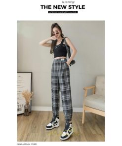 チノ・テーパード・ジョガー・スキニーパン | ジョガーパンツ レディース パンツ スウェット ジャージ ストレッチ ズボン スポーツ トレーニング チェック柄 高見え 細見え 秋 夏 冬 運動 春