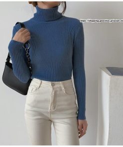 ニット・セーター | ニット 綿 リブ タートル インナー レイヤード リブニット レディース 長袖 タートルニット ハイネックニット インナーニット セーター 肌着 伸縮 着回し