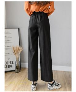ワイドパンツ | ガウチョパンツ ゆったり ロングパンツ ハイウエストパンツ ウエストゴム カジュアルパンツ 無地 体型カバー レディース おしゃれ 通勤通学
