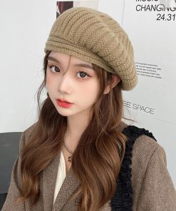 ベレー帽 | リブ編みニットニットキャップ