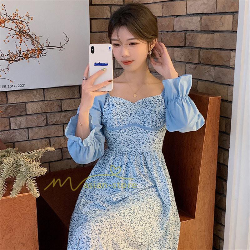 マキシ | ワンピース レディース ゆったり 長袖 オシャレ 呼ばれ 韓国風 二次会 同窓会 通勤 ロング丈 新春 カジュアル 体型カバー 20代30代40代 着痩せ きれいめ ロング