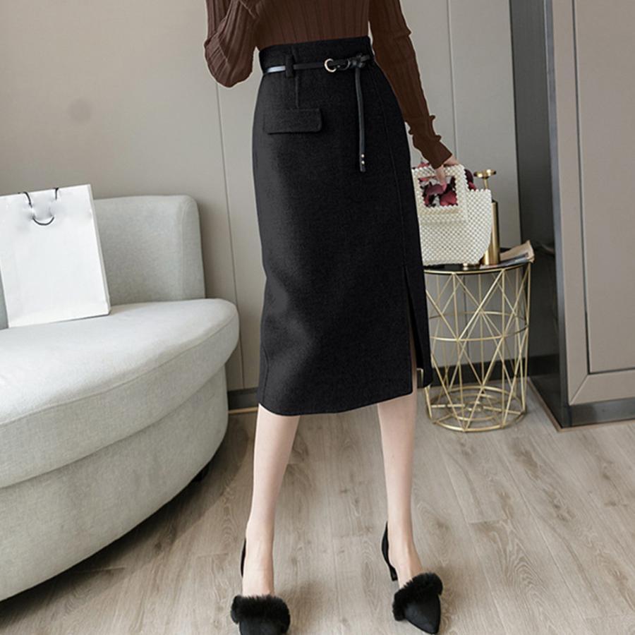 タイトスカート | ウールライク 韓国 秋冬