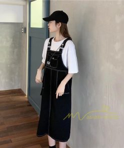 オーバーオール サロペット | サロペットスカート ロングスカート オーバーオール ジャンパースカート デニムスカート レディース キュート ゆったり カジュアル 着痩せ お出かけ シルエット