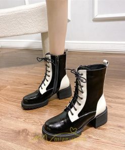 ショートブーツ | ブーツ レディース 編み上げブーツ 編み上げ ミドルブーツ 春 疲れない 靴  厚底 春ブーツ ブラウン ショート 緩め 二次会 パーティー 旅行 通勤 黒 歩きやすい