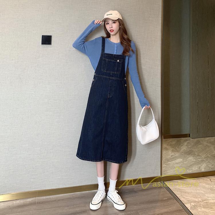 オーバーオール サロペット | デニムサロペットスカート レディース 40代 春夏 デニムワンピース レディス ボトムス ジャンバースカート カジュアル 無地 サロペット ストレート 着痩せ