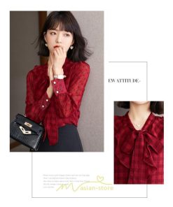 シャツ・ブラウス | シャツ ブラウス 春 秋 冬 シフォン 長袖 レディース フォーマル 通勤 OL オフィス ビジネス カジュアル リボン 綺麗 可愛い おしゃれ 高級感 キレイめ