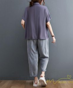 シャツ・ブラウス | シャツ レディース 半袖 トップス ゆったり 羽織り 前開き ブラウス 20代30代40代 無地