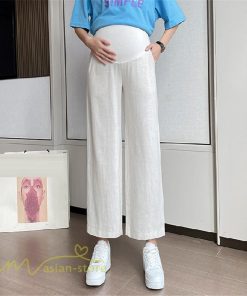 パンツ レギンス | ワイドパンツ マタニティウェア 妊婦服 パンツ 着痩せ 無地 マタニティパンツ おしゃれ 上品 春 夏 ウエスト調整 マタニティパンツ 産前 お出かけ カジュアル