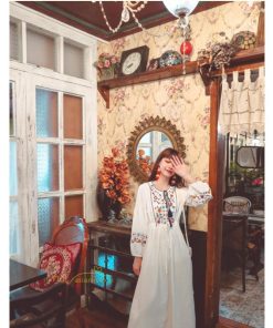 マキシ | マキシワンピース レディース ワンピース ドレス マキシ丈ワンピース 通勤 結婚式 夏服 体型カバー 刺繍 Vネック 長袖 きれいめ 秋ワンピース 人気 カジュアル