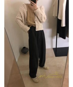 カーディガン | ニットショート丈 アウター レディース 羽織り 無地 長袖 ライトアウター セーター 秋冬 ニット 可愛い 20代30代 通学通勤