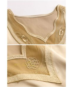 キャミソール タンクトップ | レディース トップス タンクトップ ノースリーブ 無地 『襟元レースデザインタンク』 20代30代40代50代 カジュアル お出かけ 上品 快適 カシュクール インナー