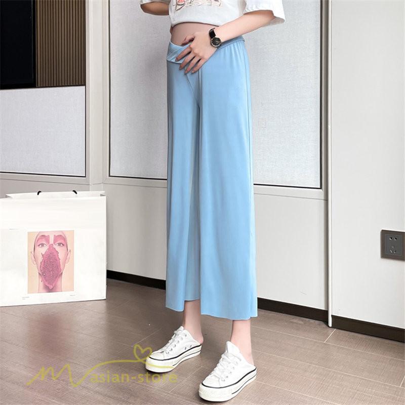 パンツ レギンス | マタニティ ワイドパンツ ガウチョパンツ 着痩せ 無地 着痩せ ゆったり マタニティパンツ パンツ マタニティウェア 日常 夏新作 おしゃれ サマー サマーパンツ