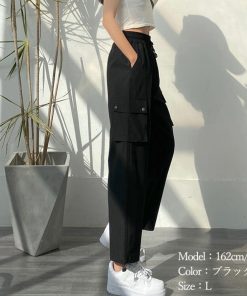ワイドパンツ | ストリート風カーゴパンツ レディース