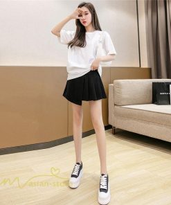 スカート | マタニティ ショート丈 レディース プリーツ 無地 マタニティ夏 サマーカジュアル 産前産後 着痩せ マタニティウェア 通気性 上品