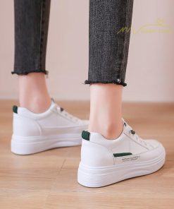 スニーカー | 白厚底レディース 運動靴 ローカットウォーキングシューズ 可愛い 軽量 白シューズ 靴 疲れない 美脚 防滑