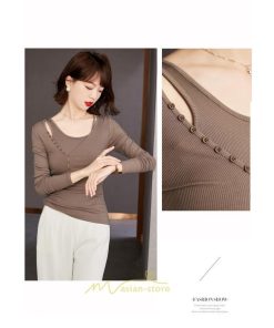 シャツ・ブラウス | ブラウス Tシャツ レディース 長袖 細身 フォーマル オフィス タイト きれいめ 春夏秋 トップス 送料無料 SNS映え 可愛い 着痩せ おしゃれ