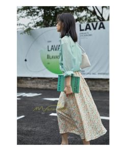 スカート | ロングレディース シフォンロング スカートシフォンロング マキシシフォン 花柄 春夏秋冬 Aライン カジュアル 体系カバー