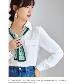 シャツ・ブラウス | シャツ ブラウス 秋冬 レディース スカーフタイ きれいめ フォーマル 春 長袖 M L オフィス S XL XXL 上品 OL 高級感 フェミニン シフォン 通勤 可愛い