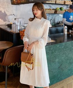 マキシ | ワンピース レディース ゆったり 長袖 オシャレ 呼ばれ 韓国風 二次会 同窓会 通勤 ロング丈 新春 ロング 着痩せ エレガント きれいめ 20代30代40代 体型カバー