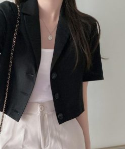 テーラードジャケット | 半袖 クロップド丈