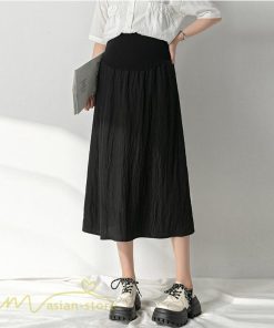 スカート | 妊婦マタニティウェア レディース 春 夏 秋 ゆったり Aライン カジュアル ママ 産前 送料無料 マタニティウエスト調整 裏地付き