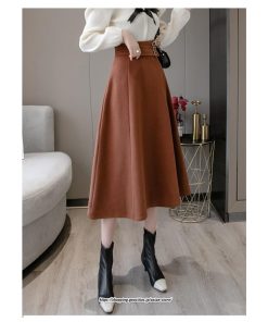 スカート | レディース ロング フレア Aライン 秋冬 送料無料 無地 きれいめ 30代 40代 50代 着やせ 上品 通勤 通学 秋冬 2022新作 キレイめ 暖か 通勤 ラシャ
