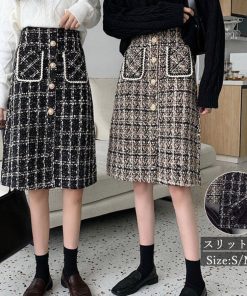 タイトスカート | スリット チェック柄