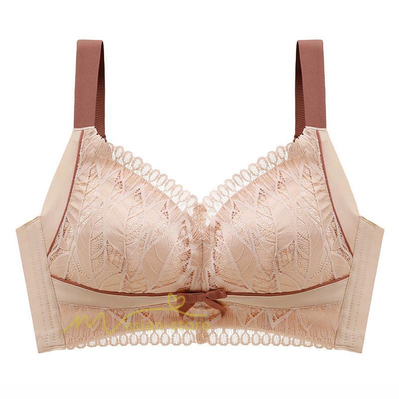 ショーツ | 胸 小さく 見せる ブラ 大きいサイズ クラッシィワイヤレスブラ ボタニカルレース ブラジャー フルカップ 20代30代40代50代60代 ノンワイヤー 補正 上品 下着