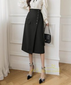 スカート | ボトムス レディース きれいめ 春夏 タイト秋服 2021 おしゃれ 膝丈 ハイウエスト 体型カバー お洒落 上品 通勤 OL カジュアル 20代30代40代
