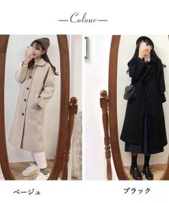 トレンチコート | ステンカラーコートレディース中綿コート冬