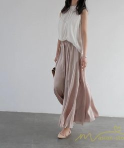 ワイドパンツ | ガウチョパンツ レディース ボトムス パンツ スカンツ スカーチョ ウエストゴム 30代 40代 50代 フレアパンツ 落ち感 ガウチョ ヨガパンツ